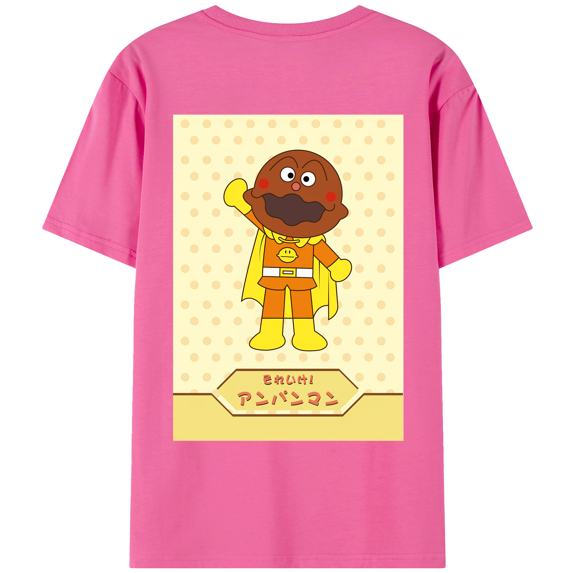 （画像用） アンパンマン Anpanman レディース半袖Tシャツ(バックプリント)